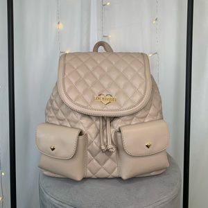 Love Moschino backpack tan with gold hardware